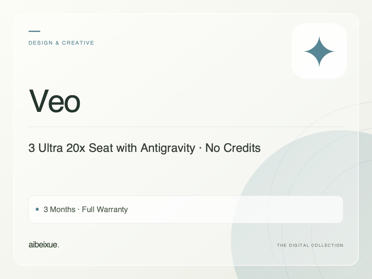 Veo 3 Ultra 20x Seat with Antigravity — No Credits, 3 Months, Full Warranty