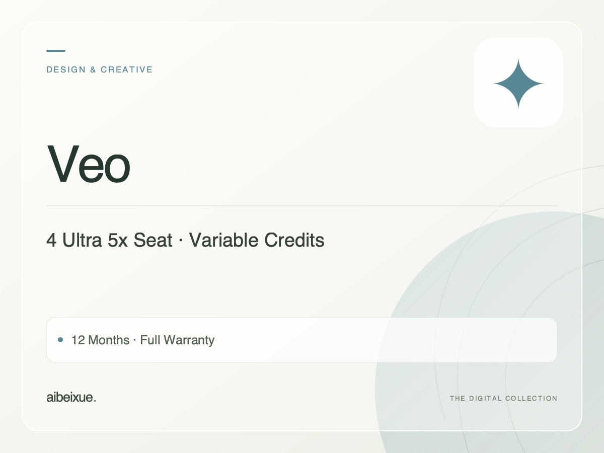 Veo 4 Ultra 5x Seat — Variable Credits, 12 Months, Full Warranty