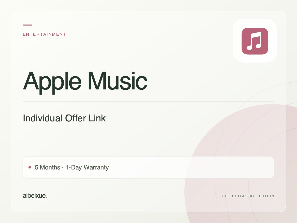 Apple Music Individual Offer Link — 5 Months, 1-Day Warranty