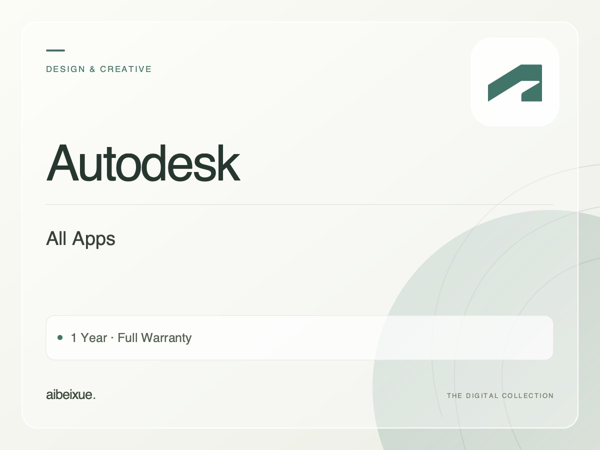 Autodesk All Apps — 1 Year, Full Warranty
