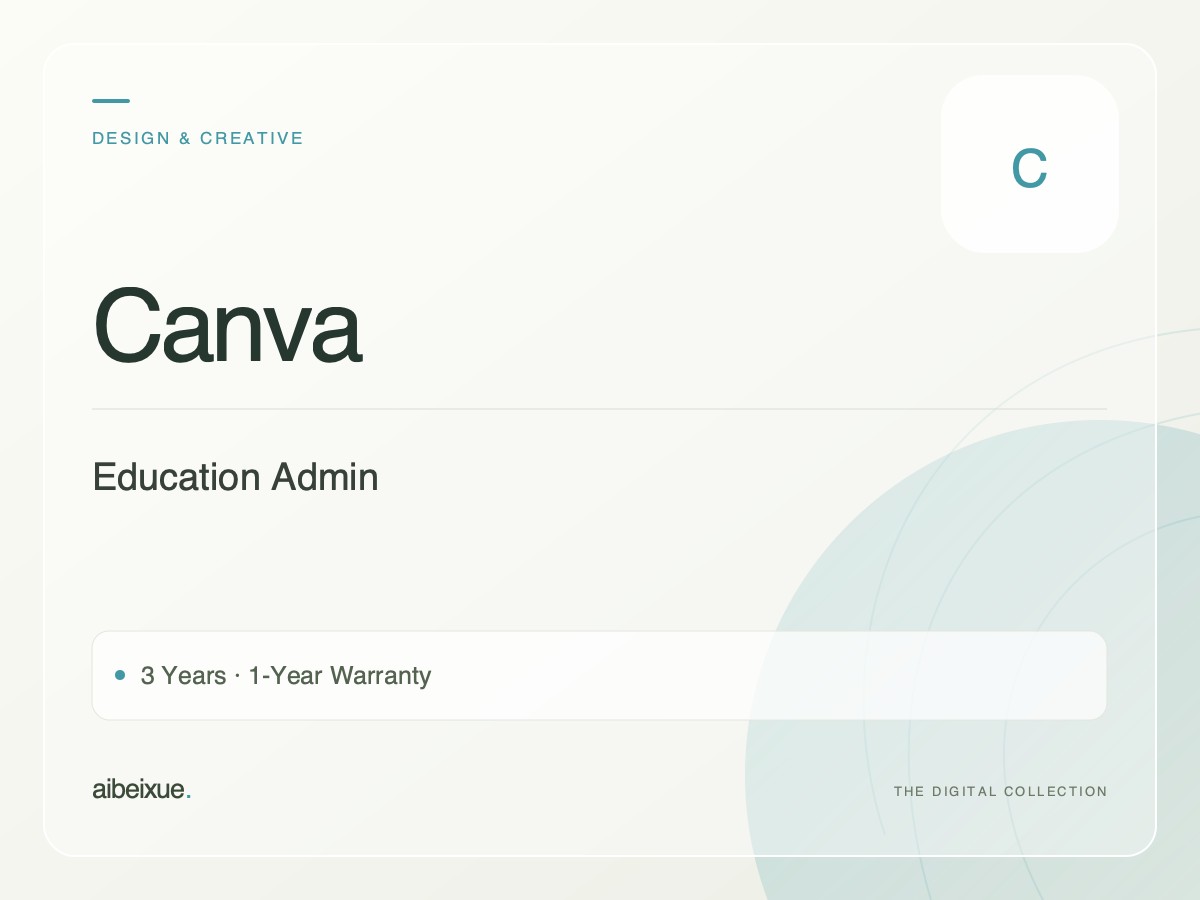 Canva Education Admin — 3 Years, 1-Year Warranty
