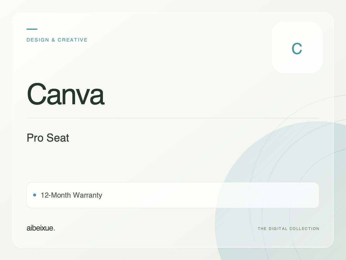 Canva Pro Seat — 12-Month Warranty
