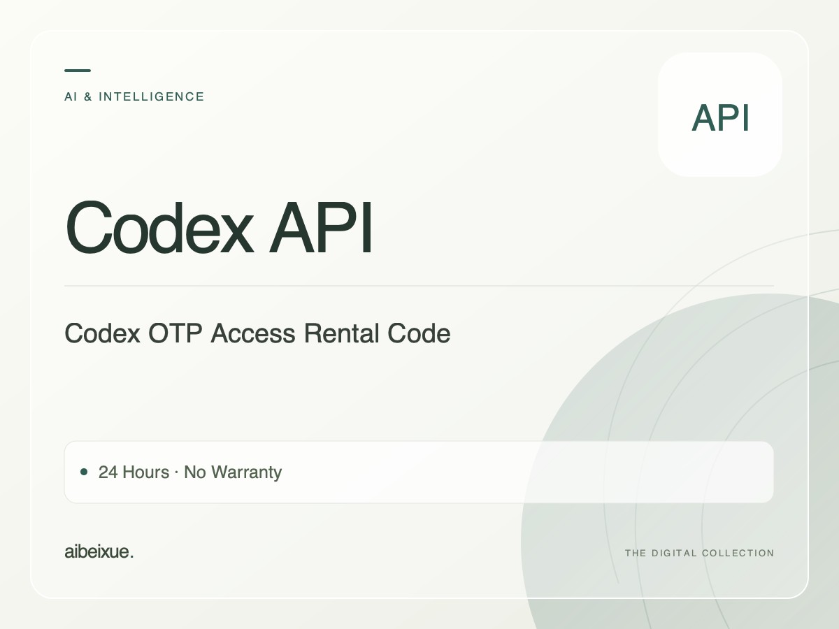 Codex OTP Access Rental Code — 24 Hours, No Warranty