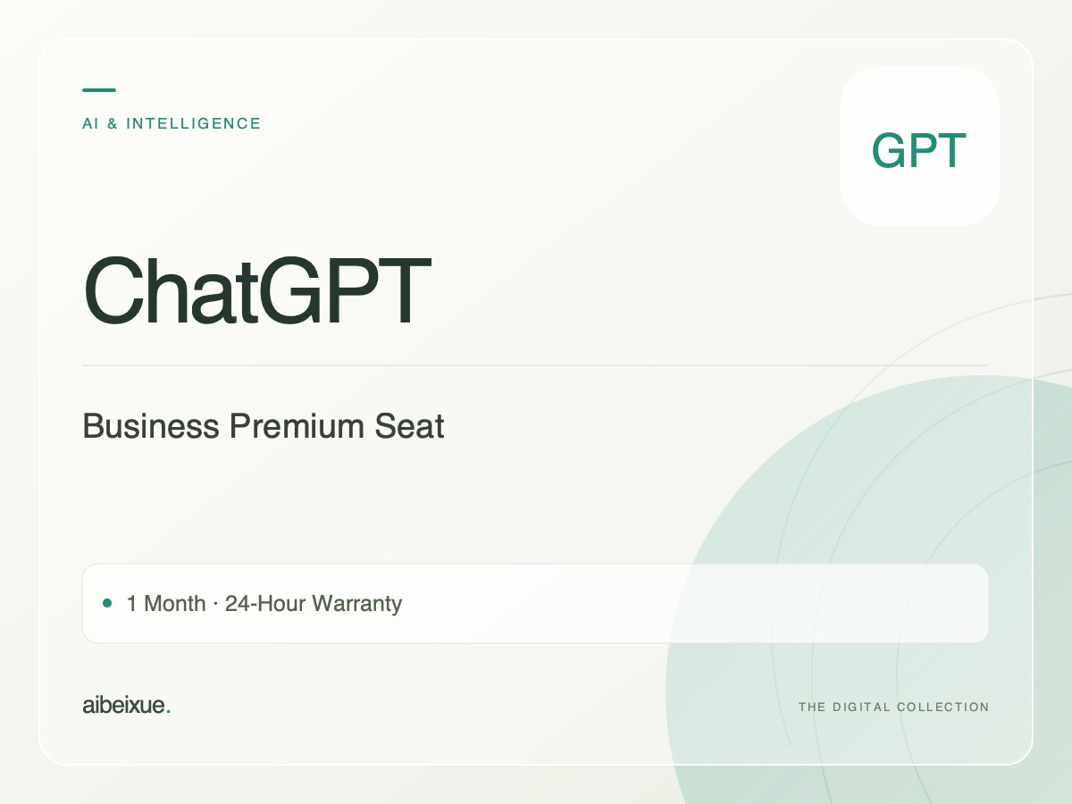 ChatGPT Business Premium Seat — 1 Month, 24-Hour Warranty
