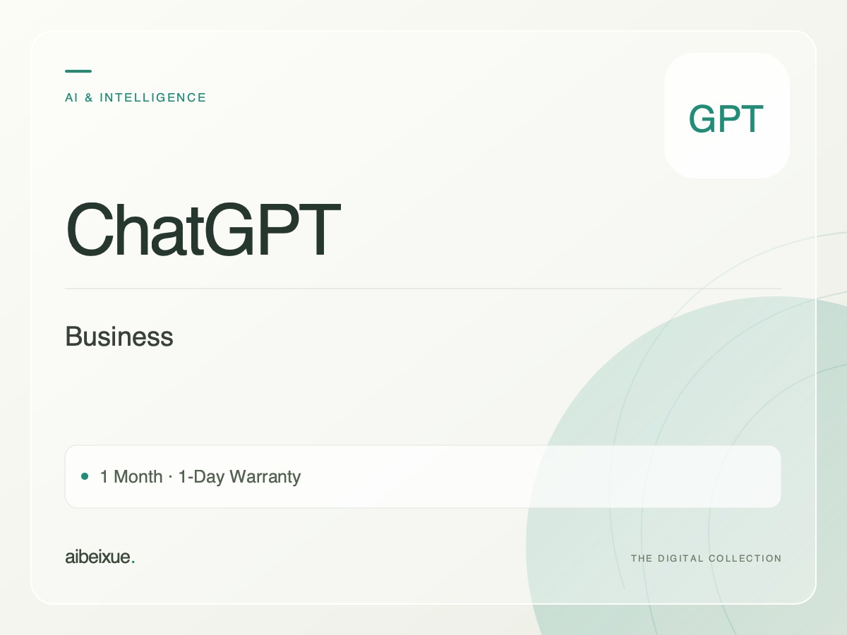 ChatGPT Business — 1 Month, 1-Day Warranty