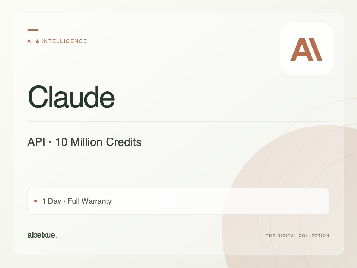Claude API — 10 Million Credits, 1 Day, Full Warranty