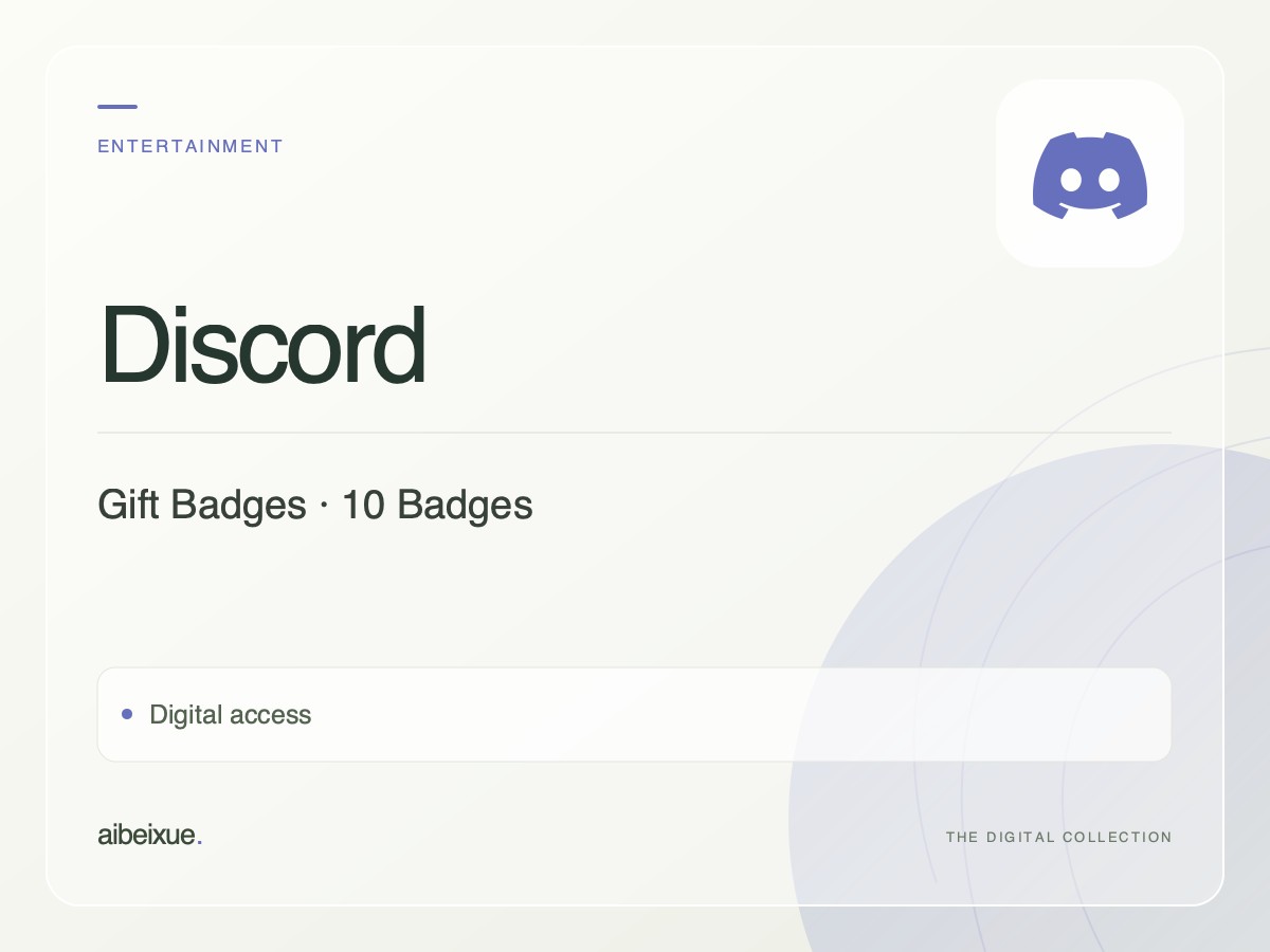 Discord Gift Badges — 10 Badges
