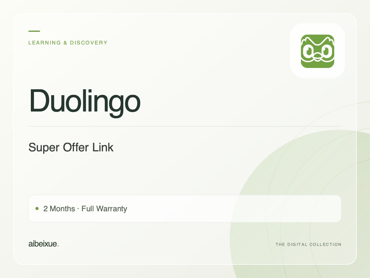 Duolingo Super Offer Link — 2 Months, Full Warranty