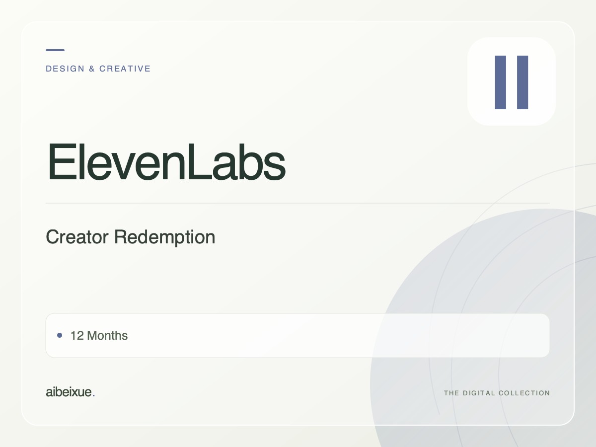 ElevenLabs Creator Redemption — 12 Months