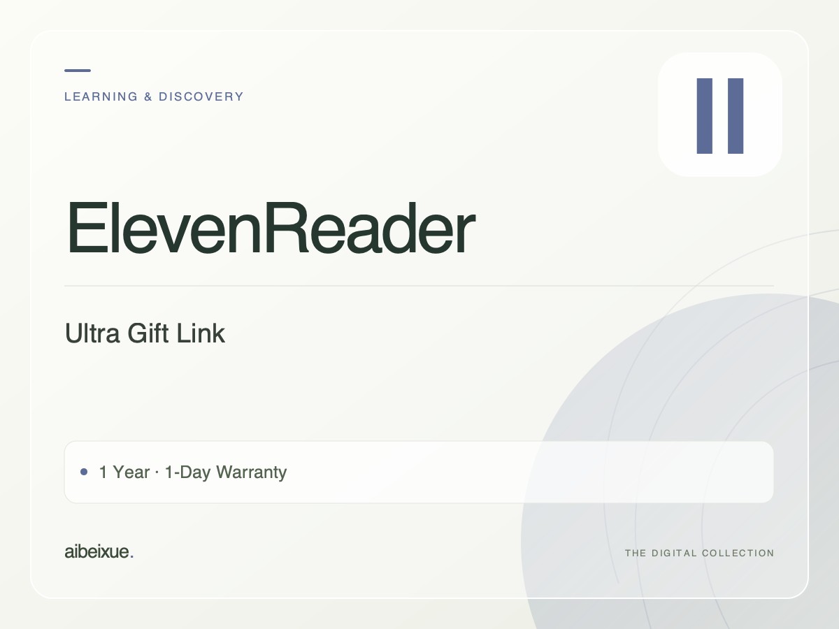 ElevenReader Ultra Gift Link — 1 Year, 1-Day Warranty