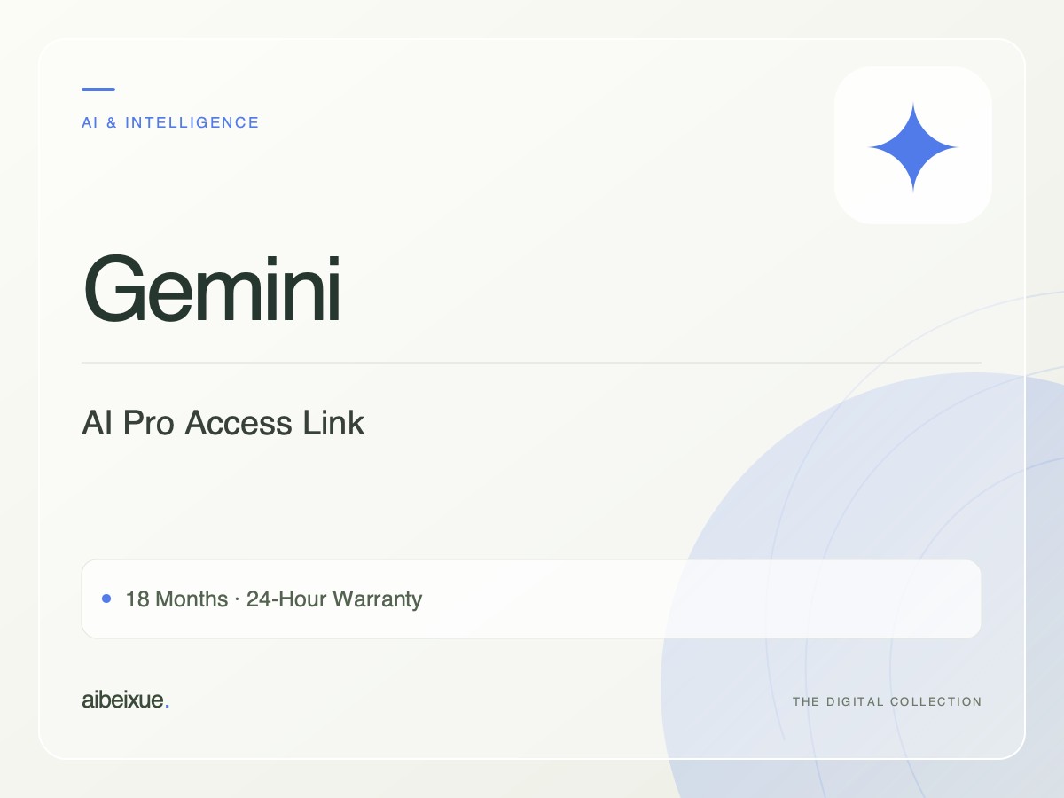 Gemini AI Pro Access Link — 18 Months, 24-Hour Warranty