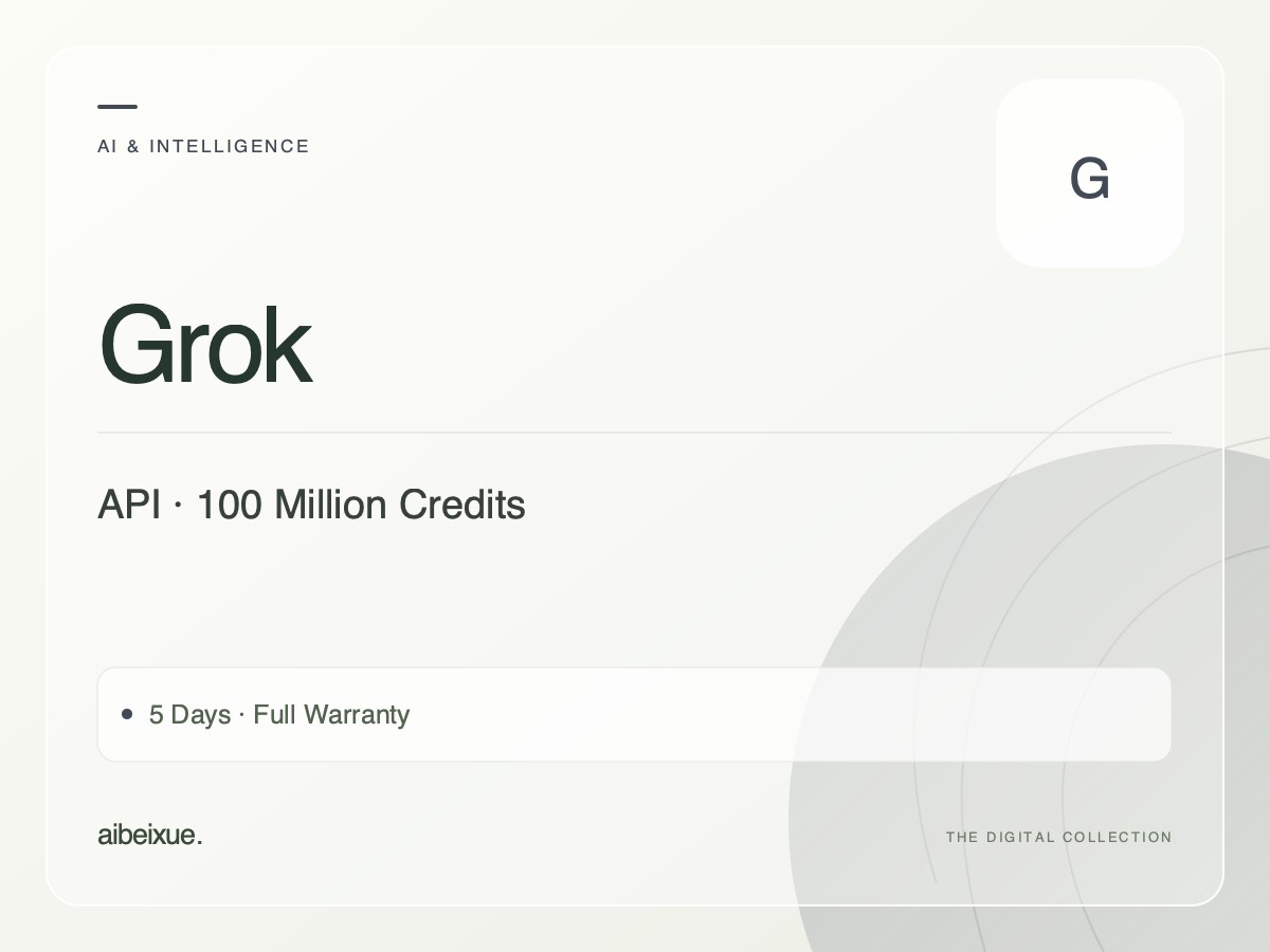 Grok API — 100 Million Credits, 5 Days, Full Warranty