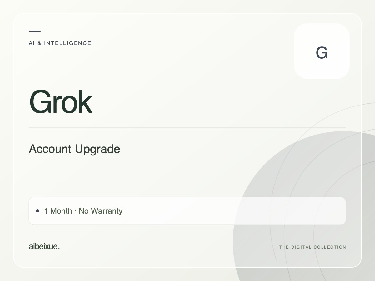 SuperGrok Account Upgrade — 1 Month, No Warranty