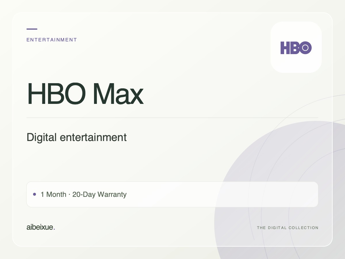 HBO Max — 1 Month, 20-Day Warranty