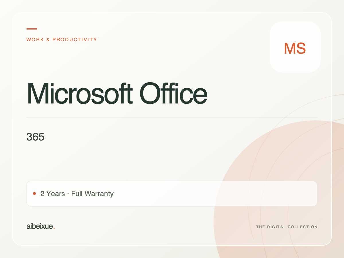 Microsoft Office 365 — 2 Years, Full Warranty