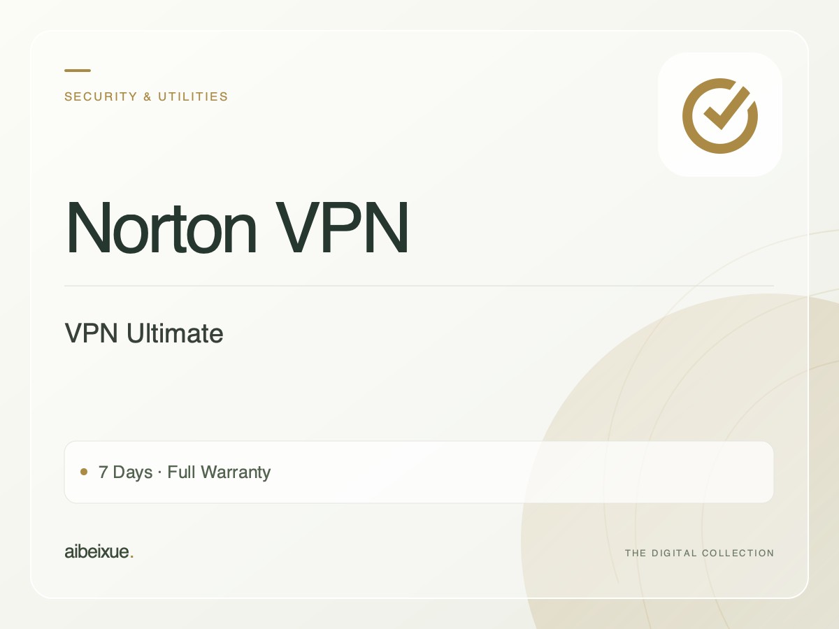 Norton VPN Ultimate — 7 Days, Full Warranty