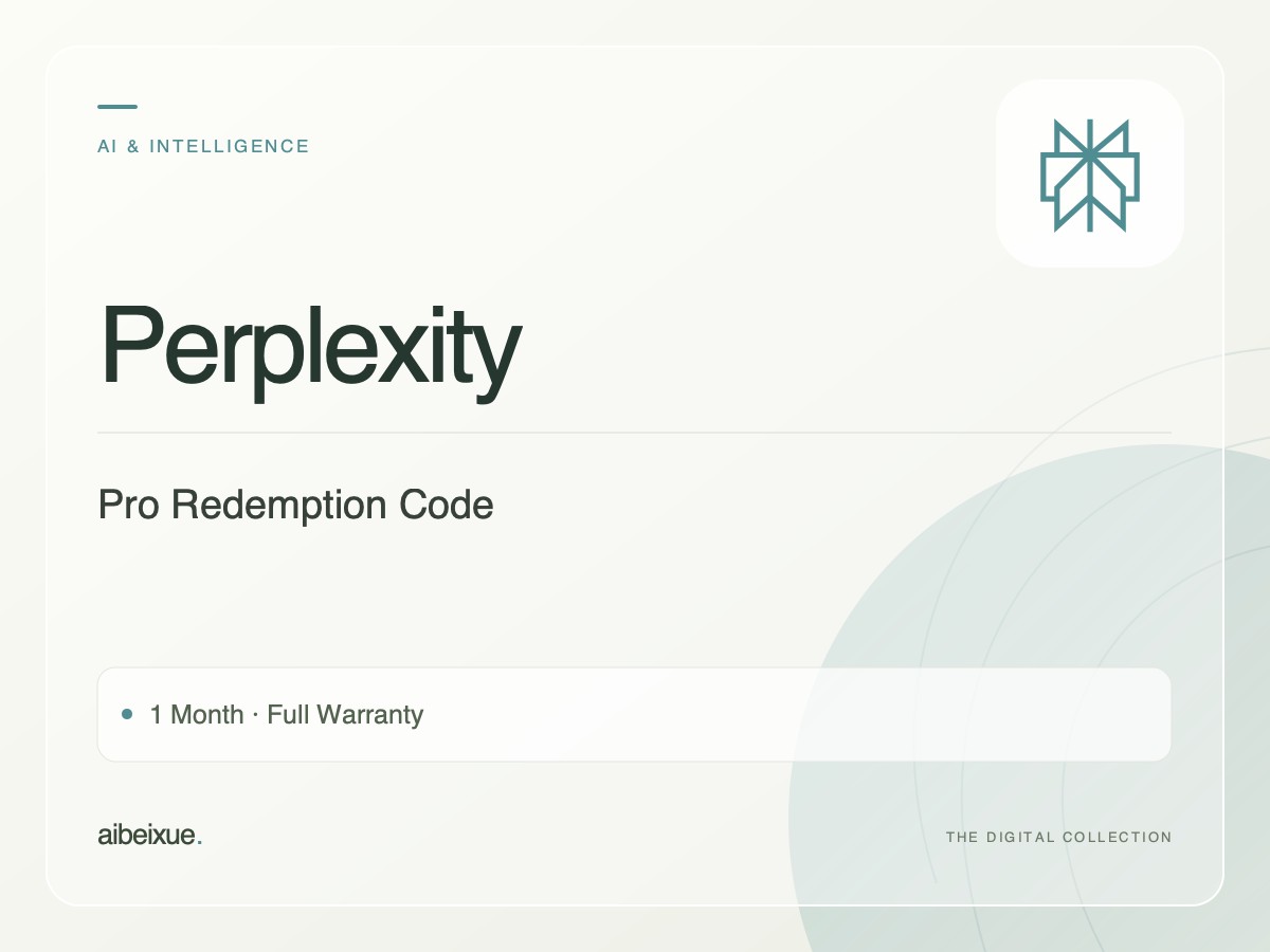 Perplexity Pro Redemption Code — 1 Month, Full Warranty