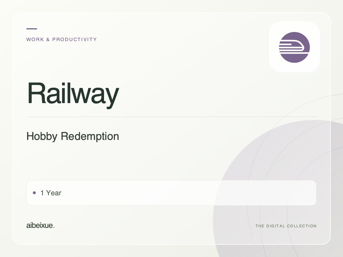 Railway Hobby Redemption — 1 Year
