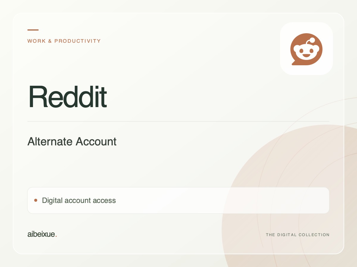 Reddit Alternate Account