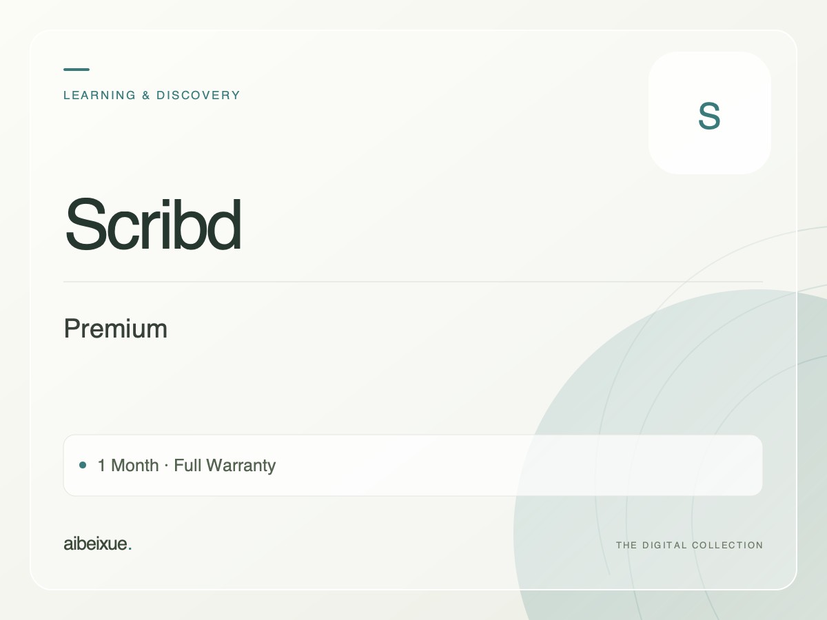 Scribd Premium — 1 Month, Full Warranty