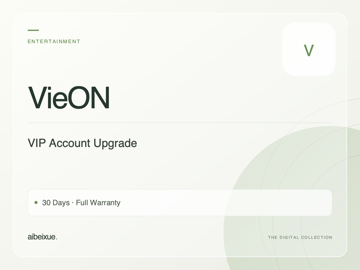 VieON VIP Account Upgrade — 30 Days, Full Warranty