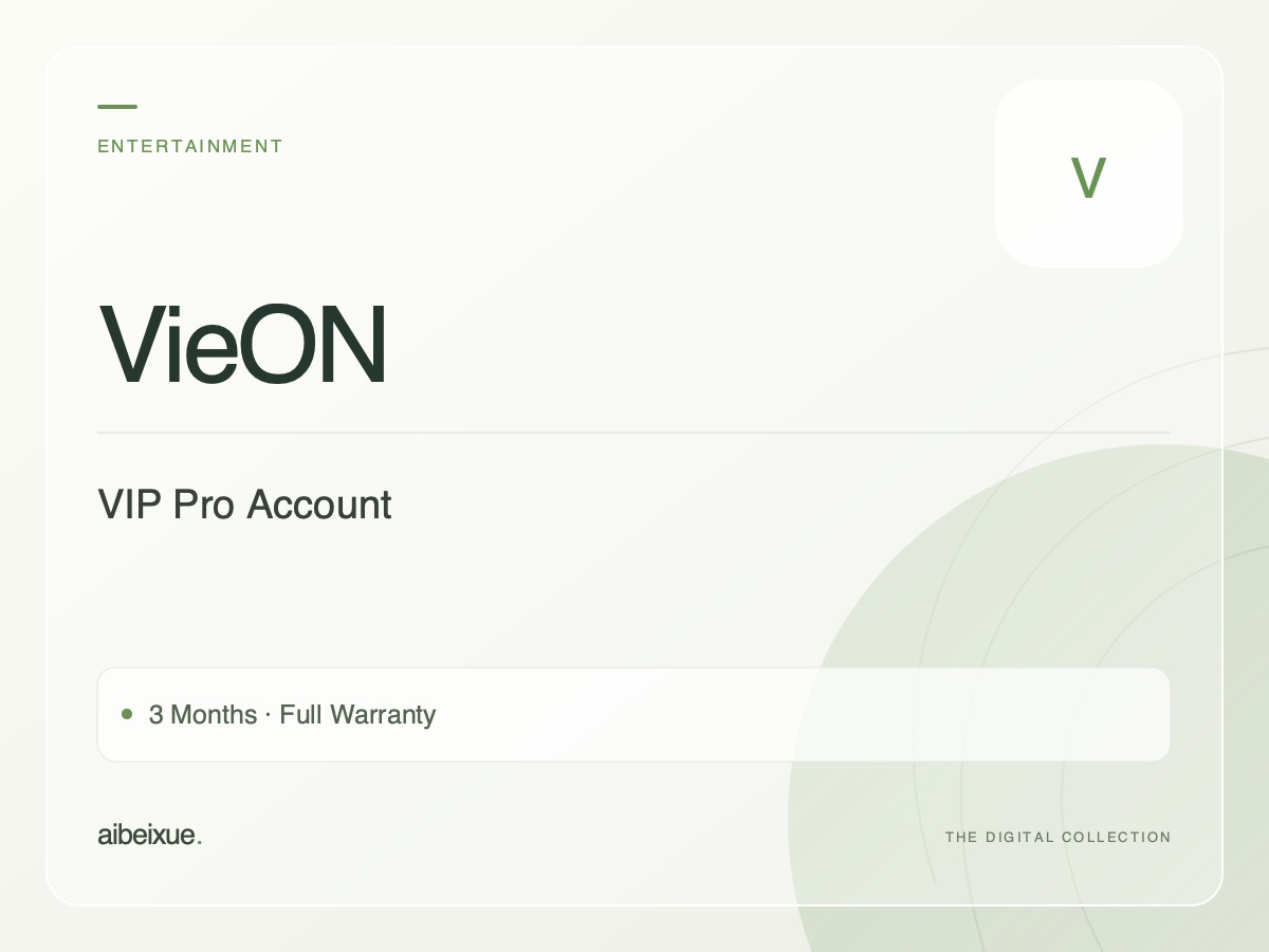 VieON VIP Pro Account — 3 Months, Full Warranty