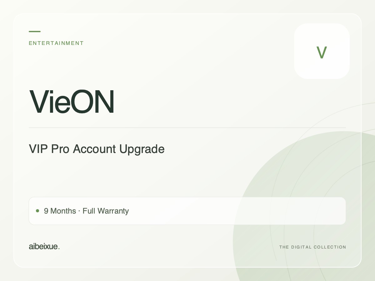 VieON VIP Pro Account Upgrade — 9 Months, Full Warranty