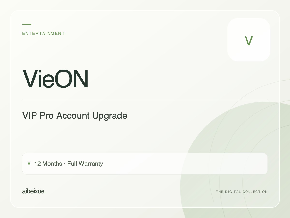VieON VIP Pro Account Upgrade — 12 Months, Full Warranty