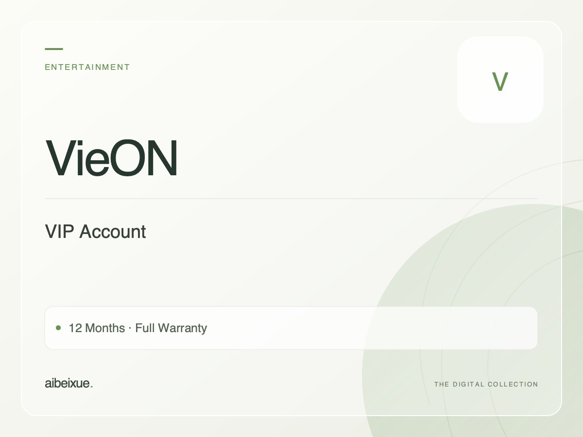 VieON VIP Account — 12 Months, Full Warranty