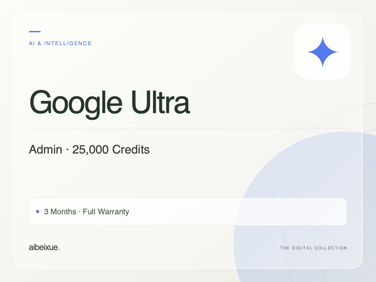 Google Ultra Admin — 25,000 Credits, 3 Months, Full Warranty