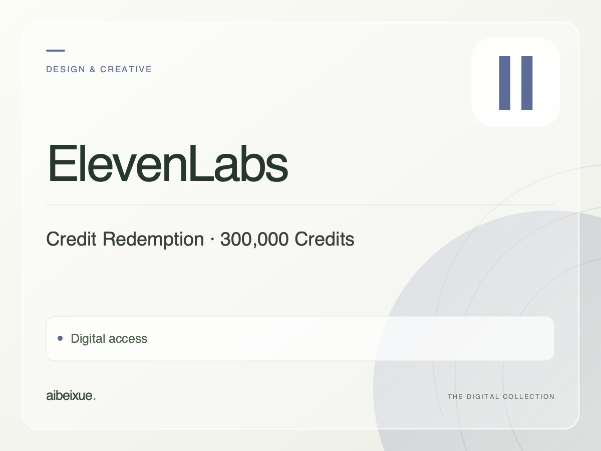ElevenLabs Credit Redemption — 300,000 Credits