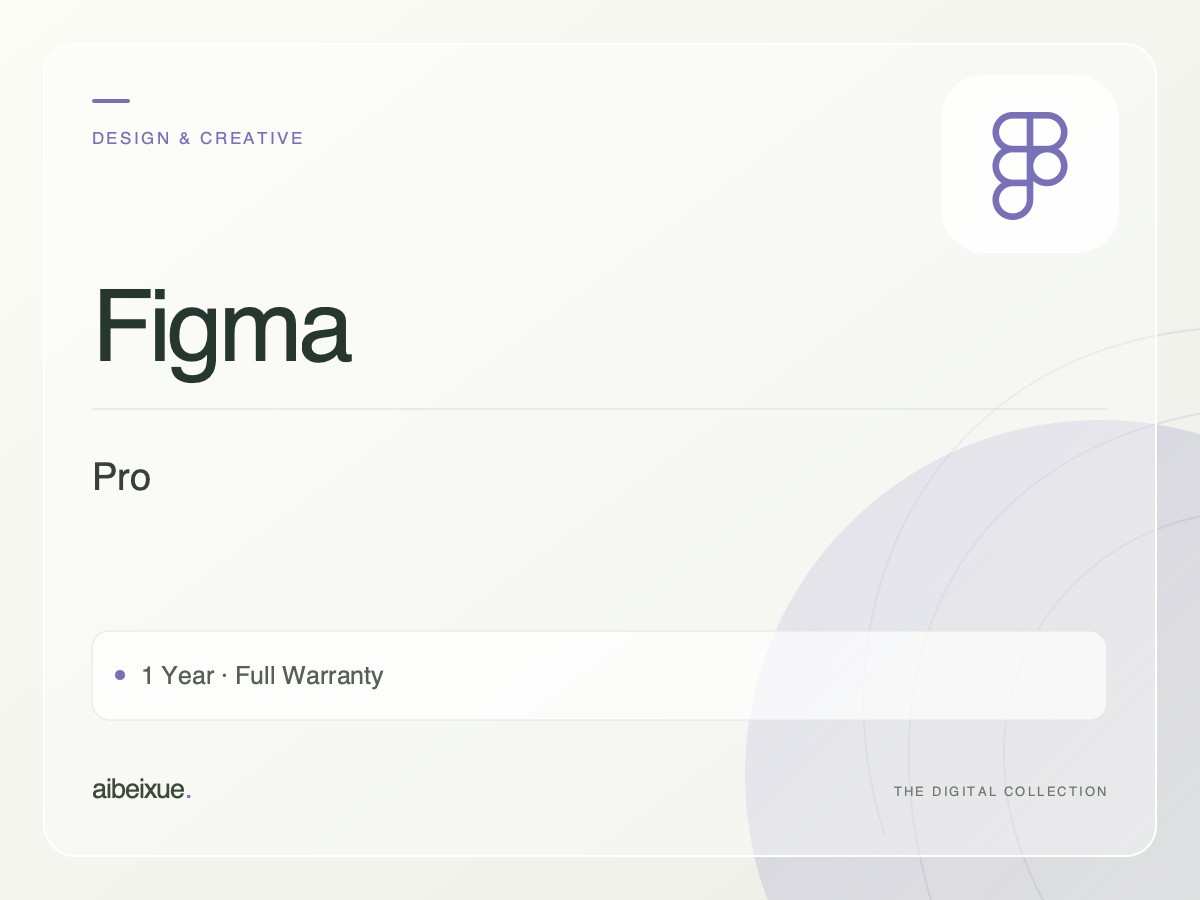 Figma Pro — 1 Year, Full Warranty