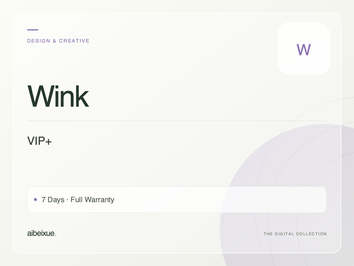 Wink VIP+ — 7 Days, Full Warranty